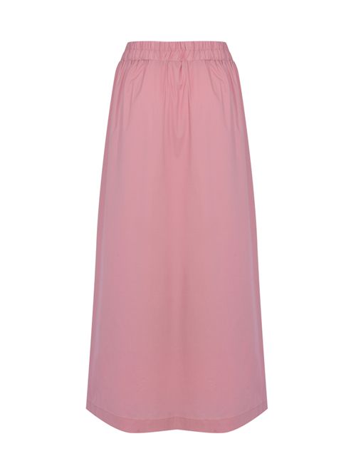 Gonna lunga in popeline di cotone Rosa Alpha Studio | AD-6465M2015